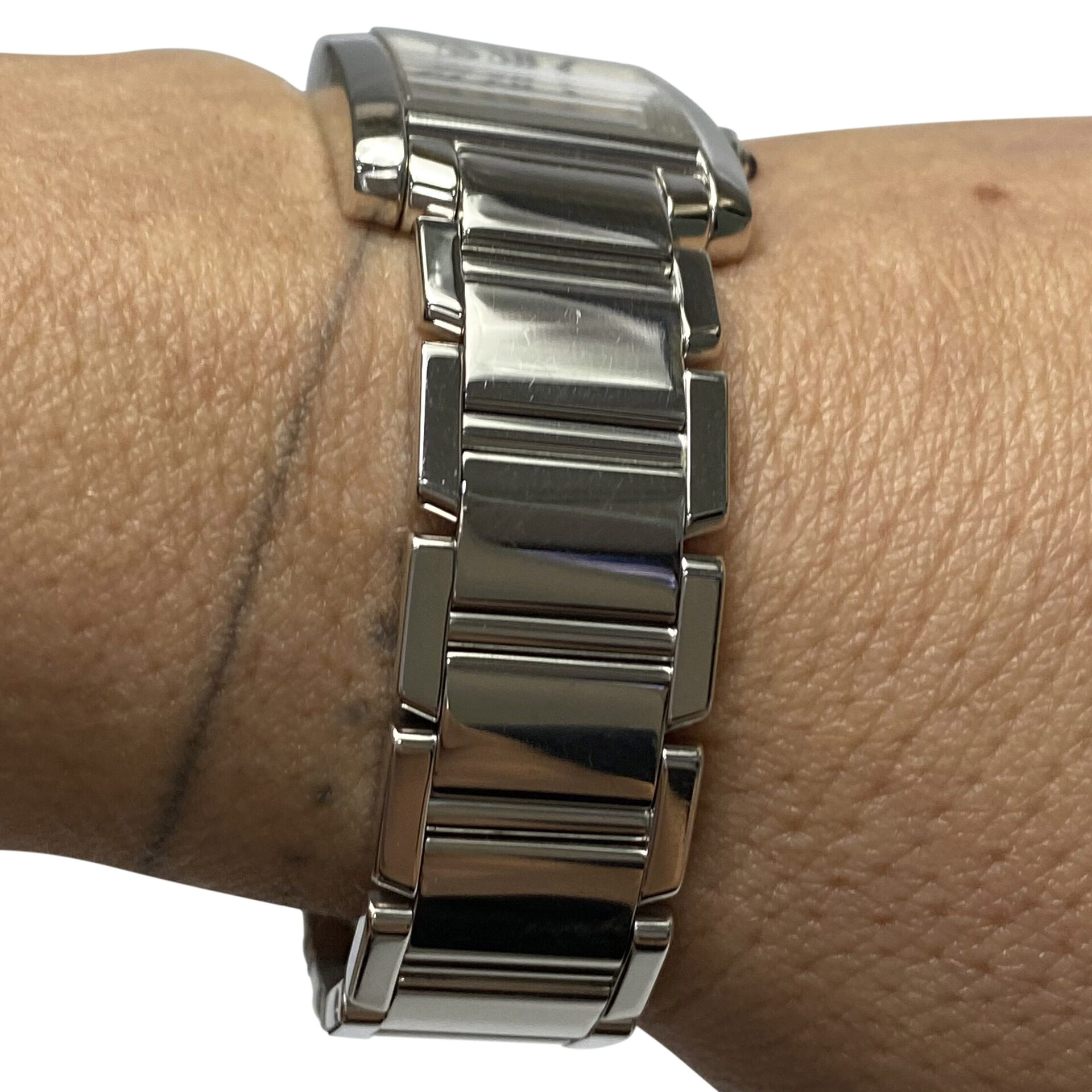 Relógio Cartier Tank Française Ouro Branco - Pequeno