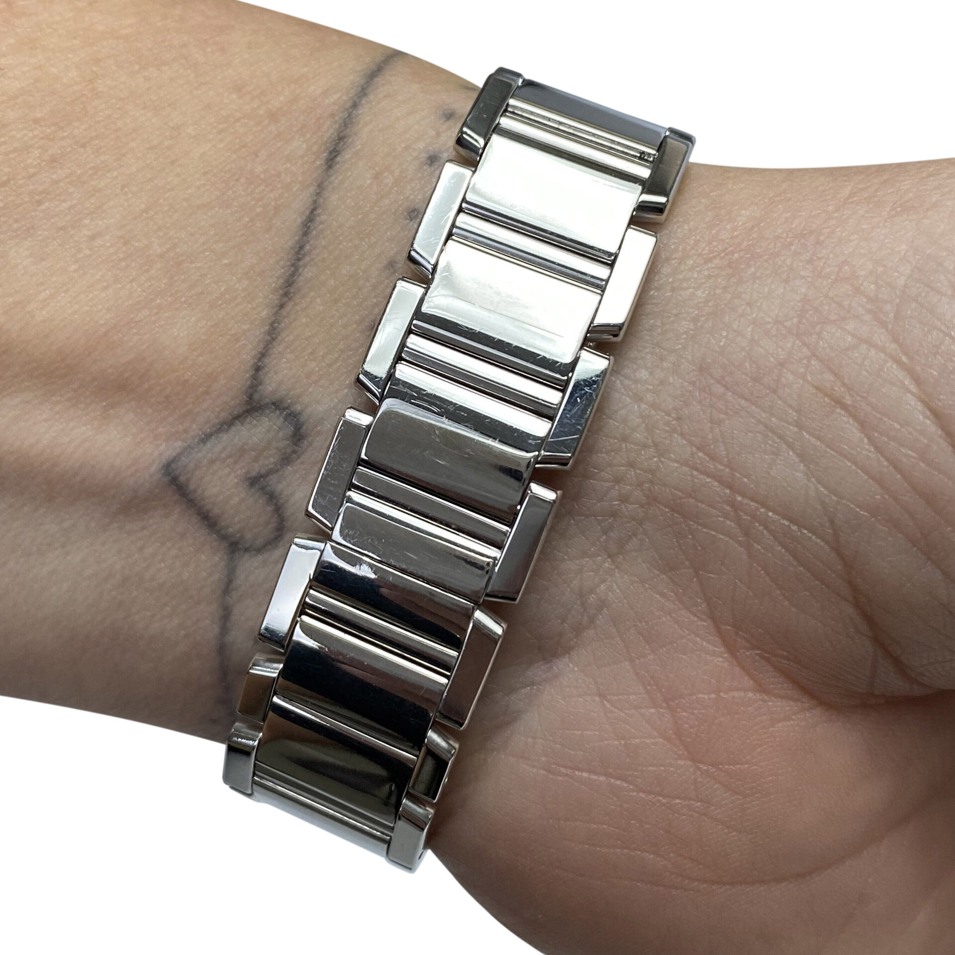 Relógio Cartier Tank Française Ouro Branco - Pequeno