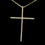 Colar Crucifixo com Diamantes