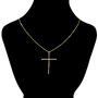 Colar Crucifixo com Diamantes