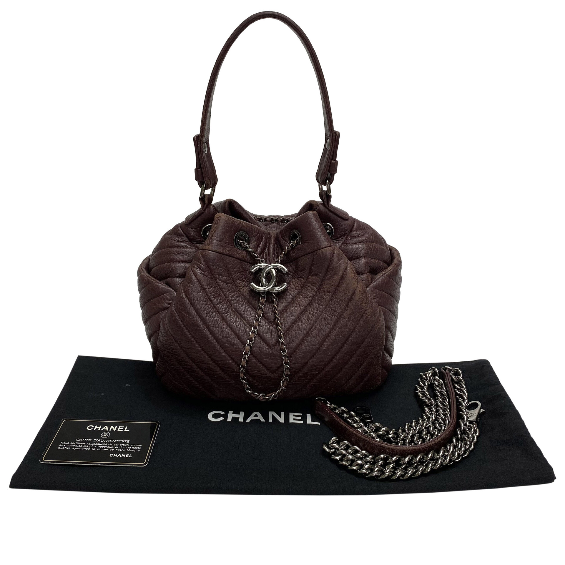 Bolsa Chanel Chevron Urban Spirit Bucket