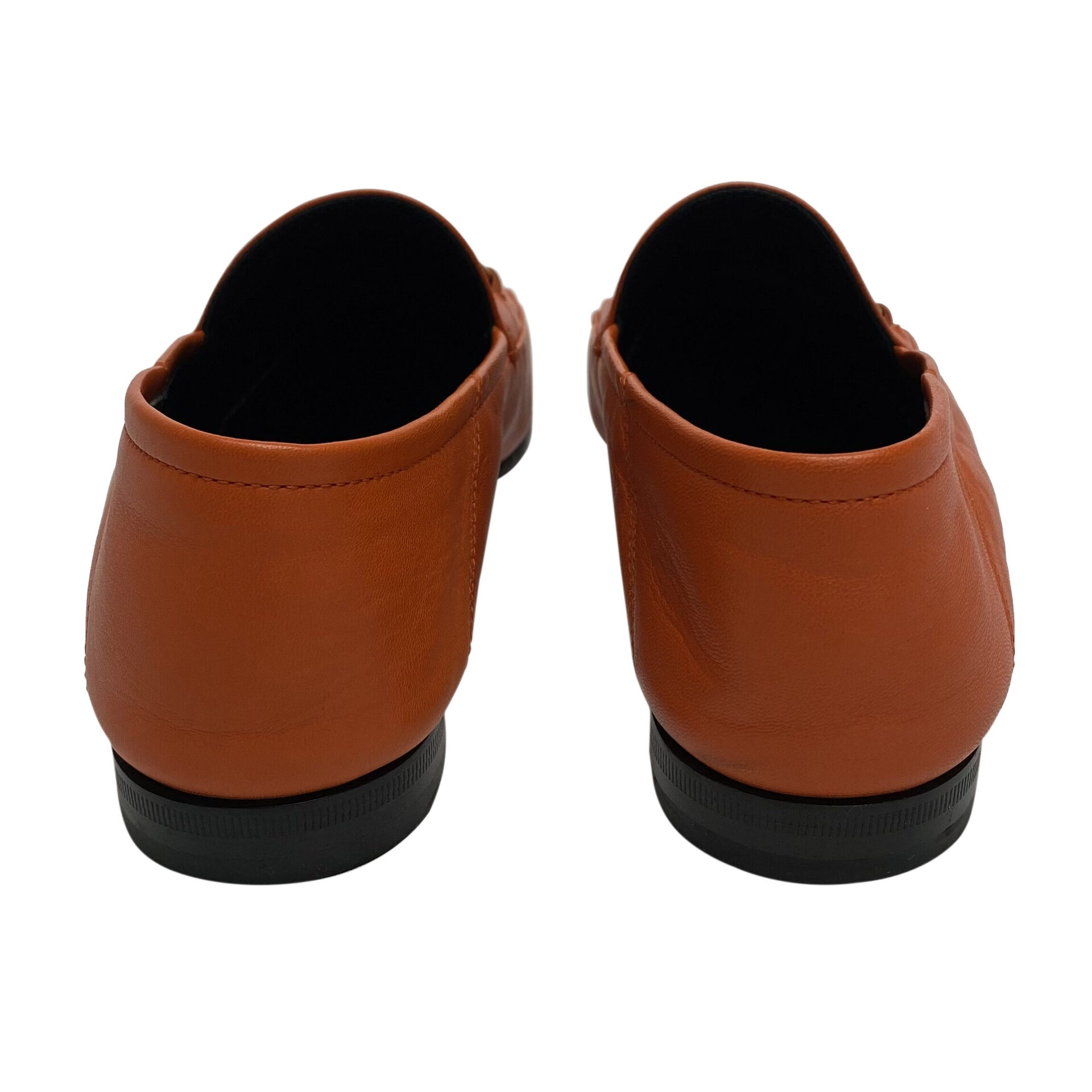 Mocassim Gucci Horsebit Laranja