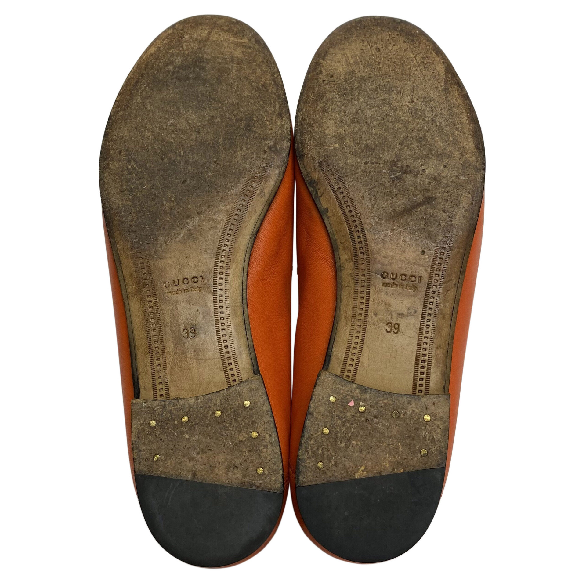 Mocassim Gucci Horsebit Laranja