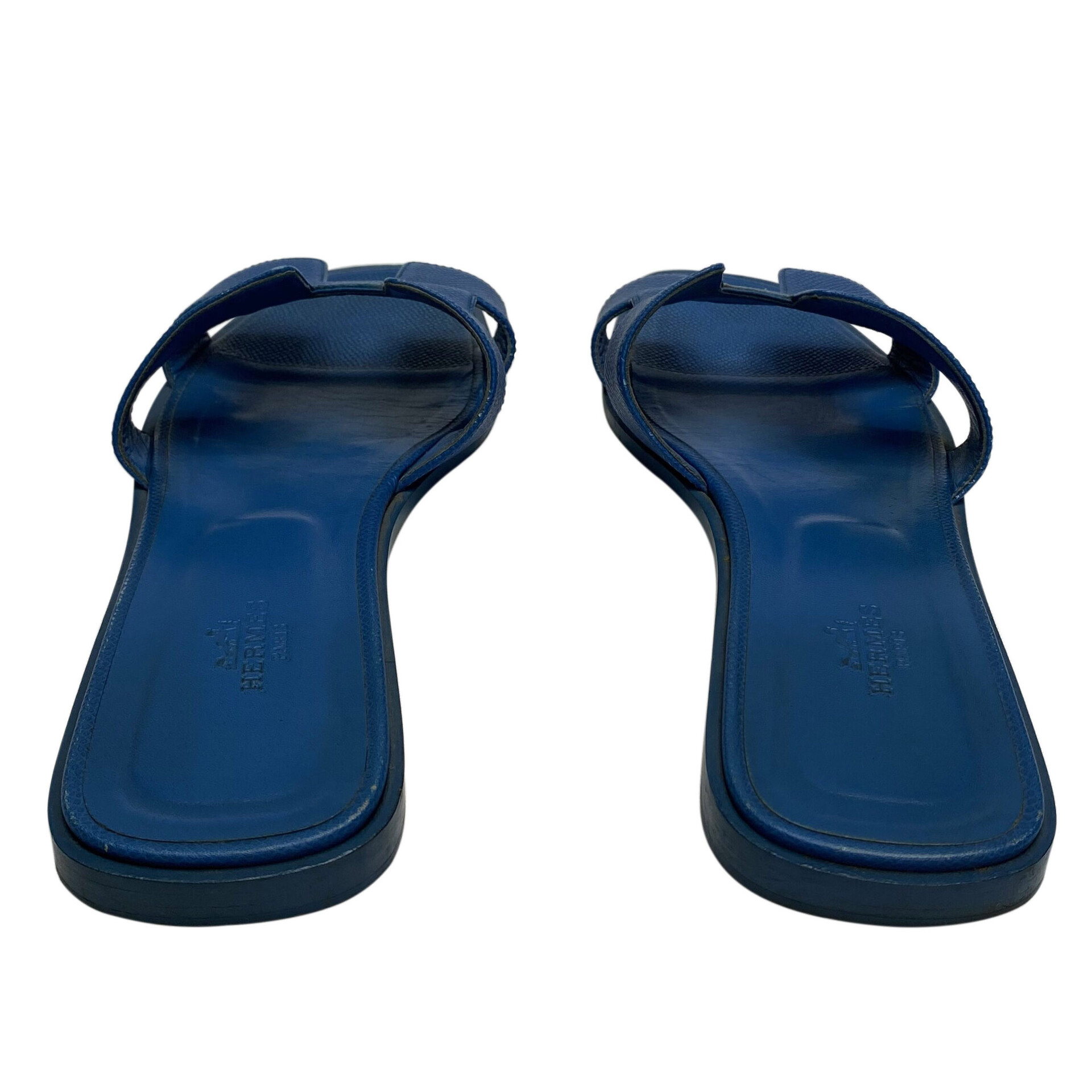 Sandália Hermès Oran Azul