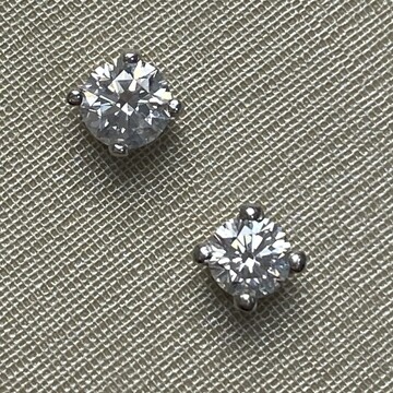 Par de Brincos Vivara Solitário - 0.40 ct