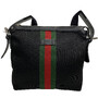 Bolsa Gucci Crossbody Preta e Faixa Web