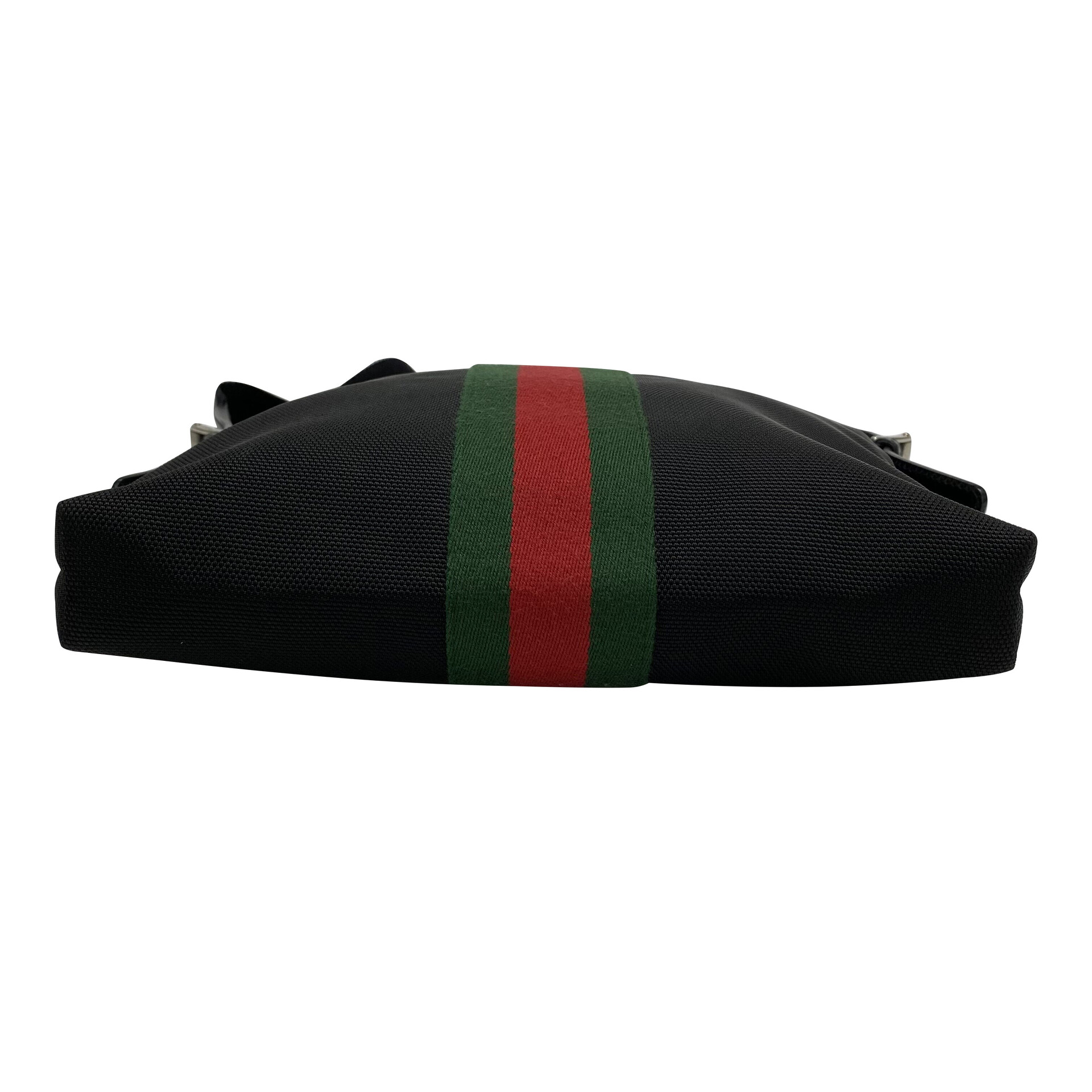 Bolsa Gucci Crossbody Preta e Faixa Web