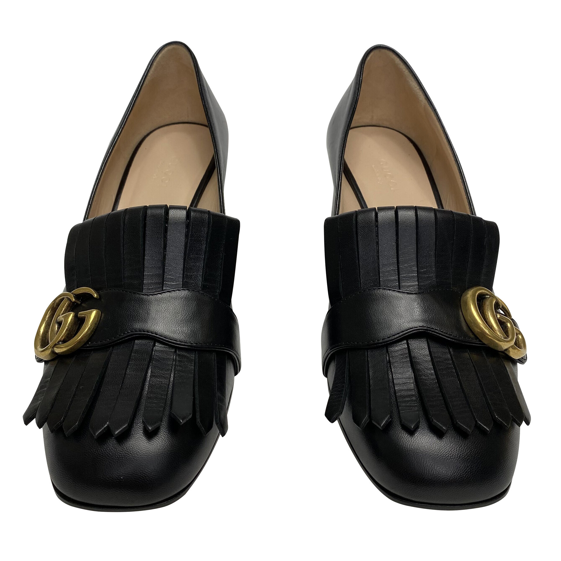 Mocassim Gucci GG Marmont Preto