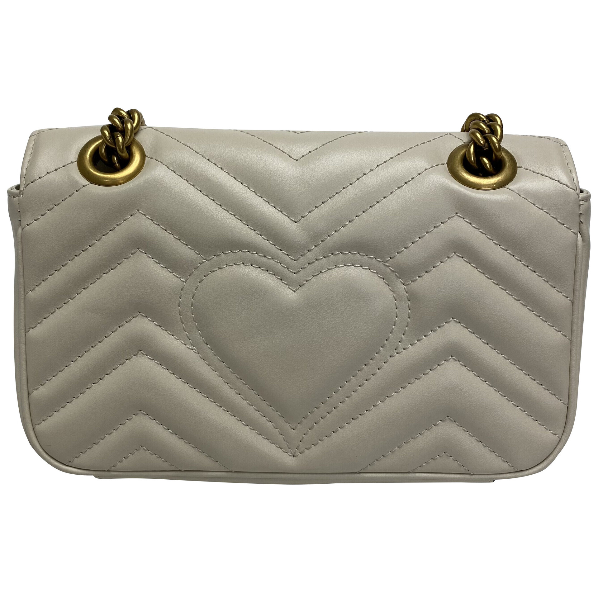 Bolsa Gucci GG Marmont Off White