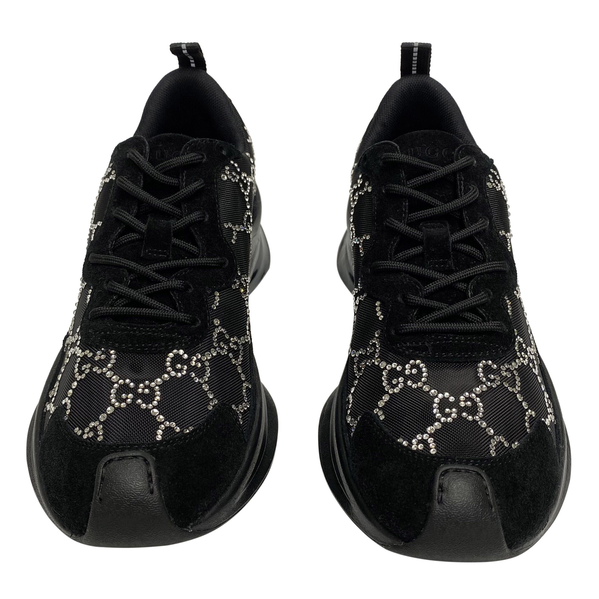Tênis Gucci Run GG Crystals Preto