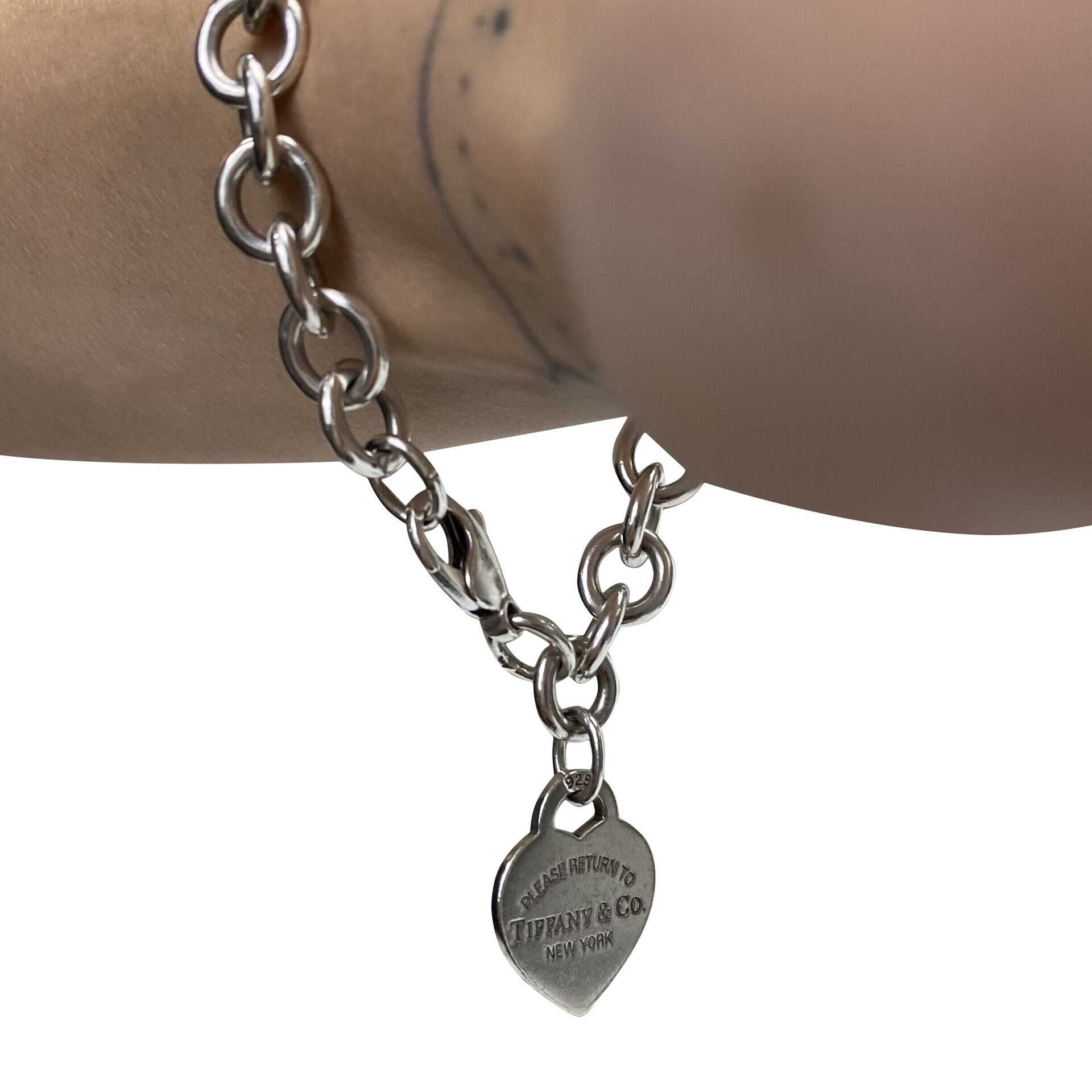 Pulseira Tiffany & Co. Love Lock Prata de Lei