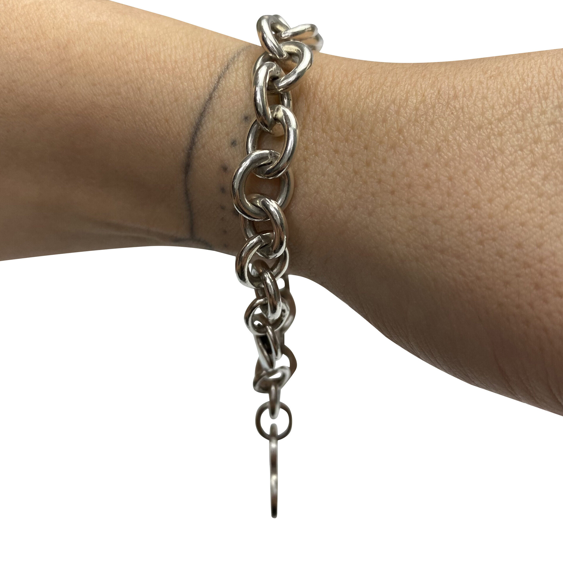 Pulseira Tiffany & Co. Love Lock Prata de Lei