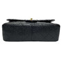 Bolsa Chanel Double Flap Jumbo Couro Caviar Preto