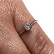 Anel Solitário - 0.19 ct