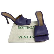 Mule Bottega Veneta Stretch Couro Lilás