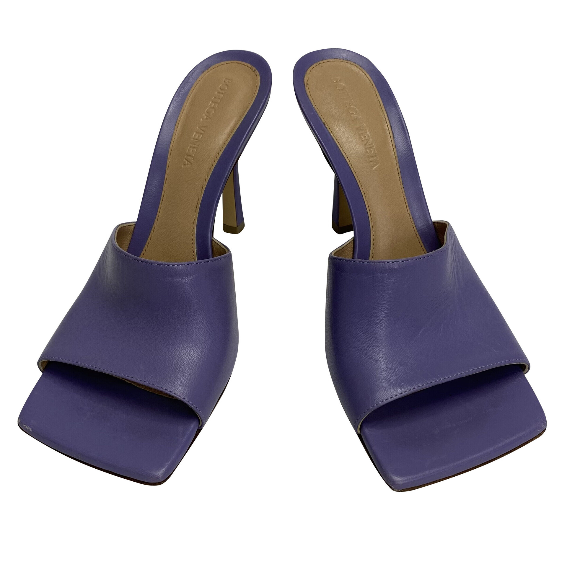 Mule Bottega Veneta Stretch Couro Lilás