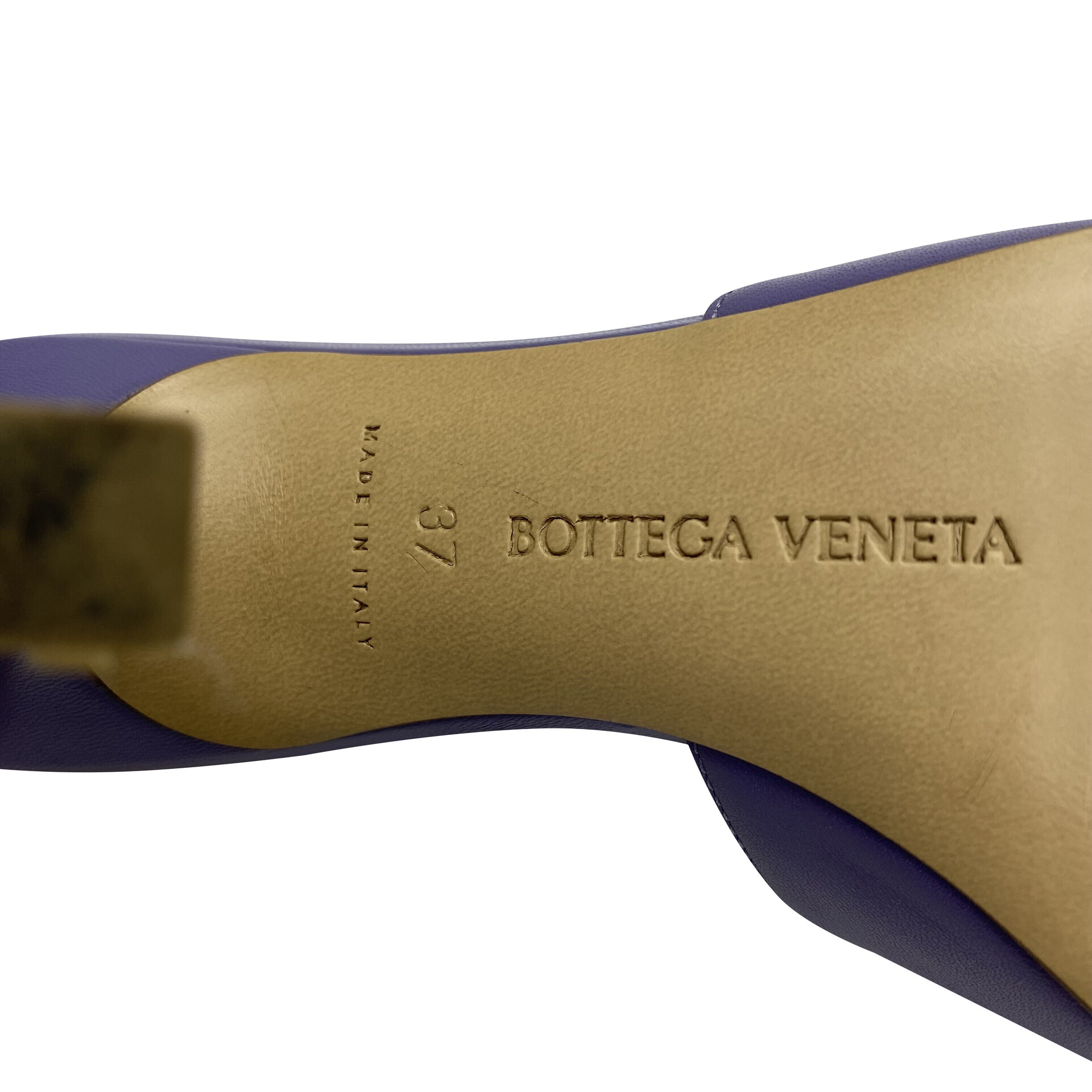 Mule Bottega Veneta Stretch Couro Lilás
