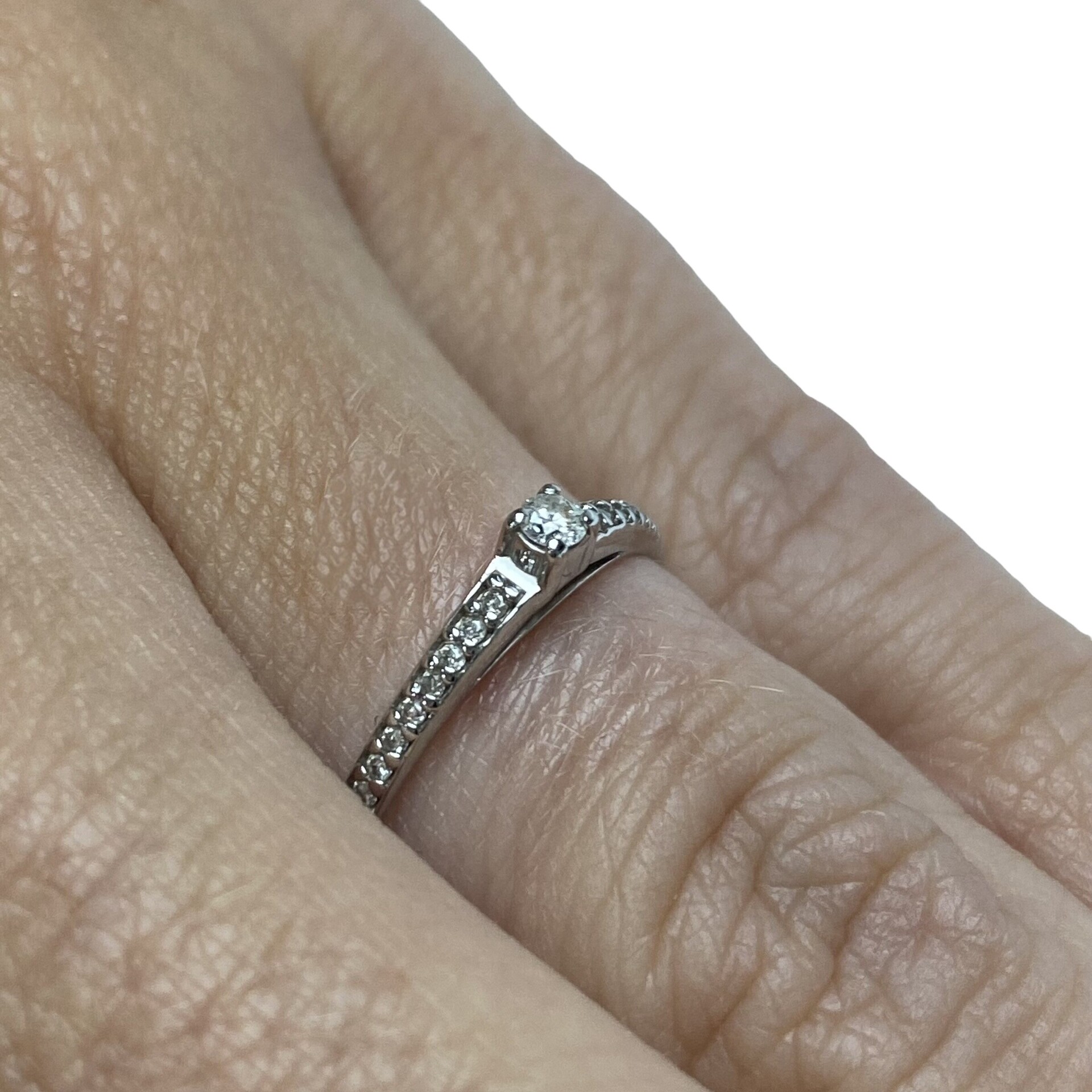 Anel Monte Carlo Solitário - 0.13 ct
