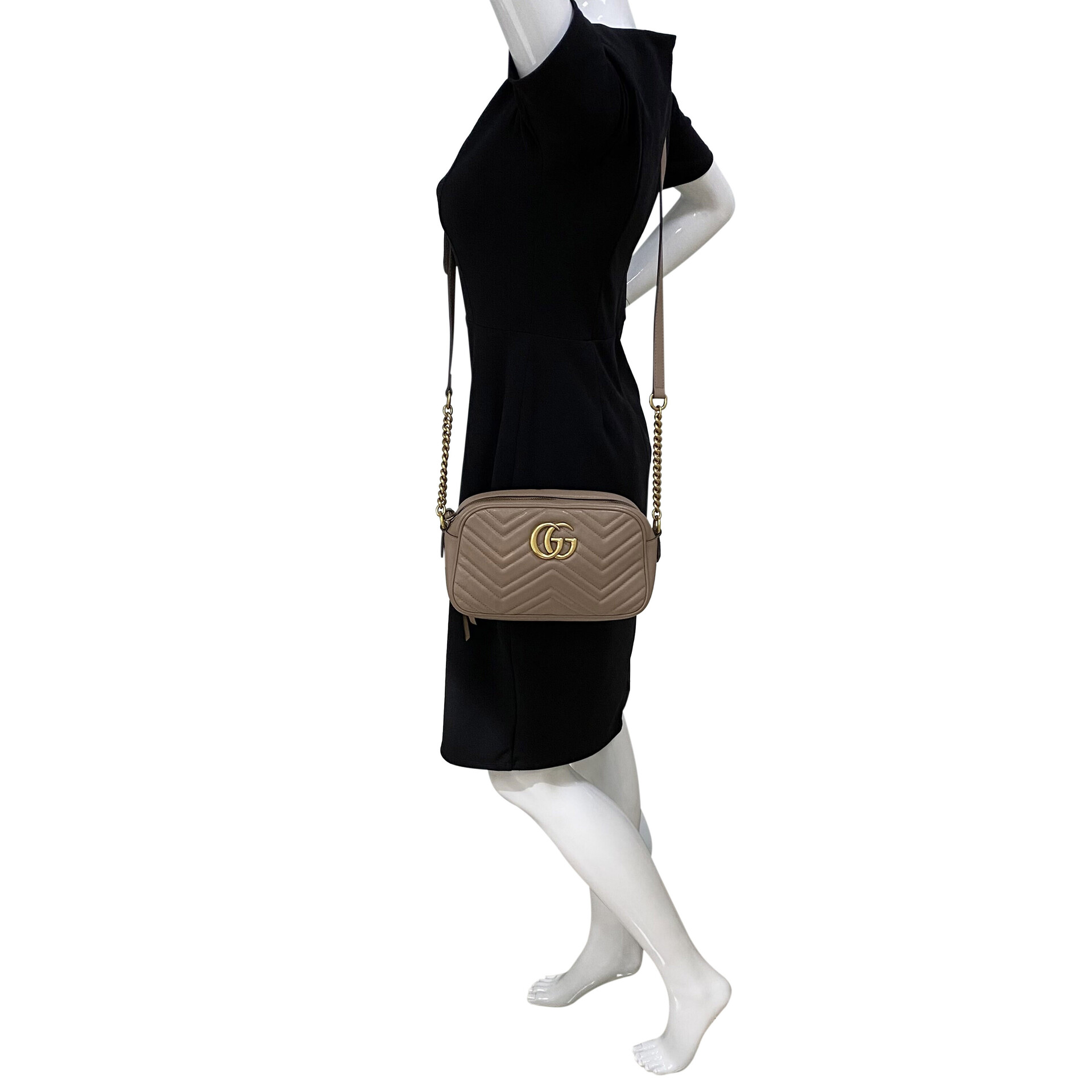 Bolsa Gucci GG Marmont Nude