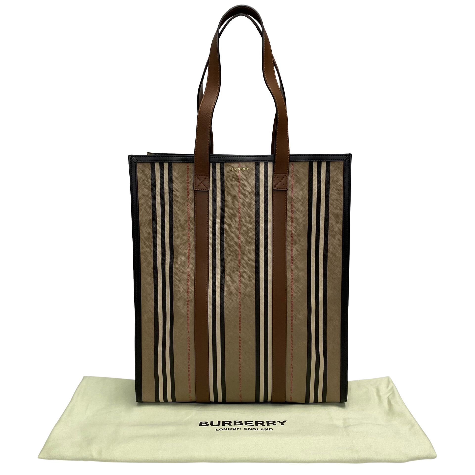 Bolsa Burberry Portrait Tote Icon Stripe