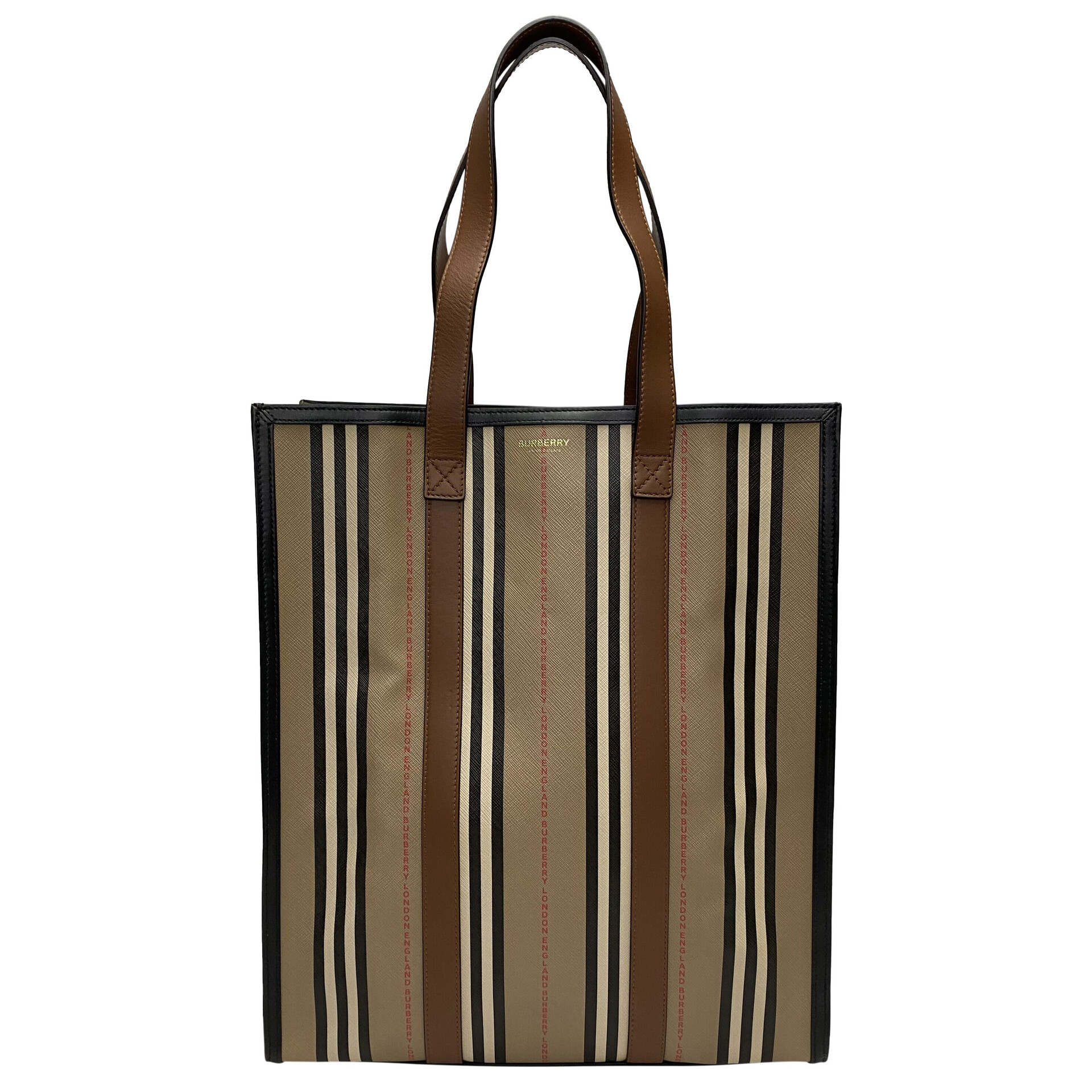 Bolsa Burberry Portrait Tote Icon Stripe