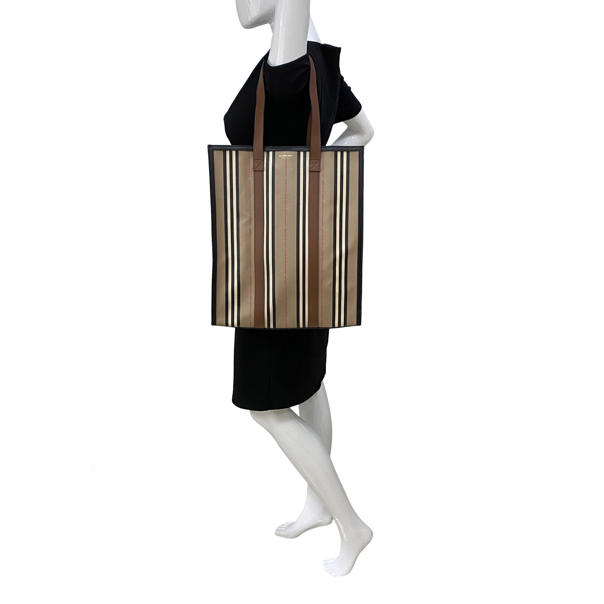 Bolsa Burberry Portrait Tote Icon Stripe