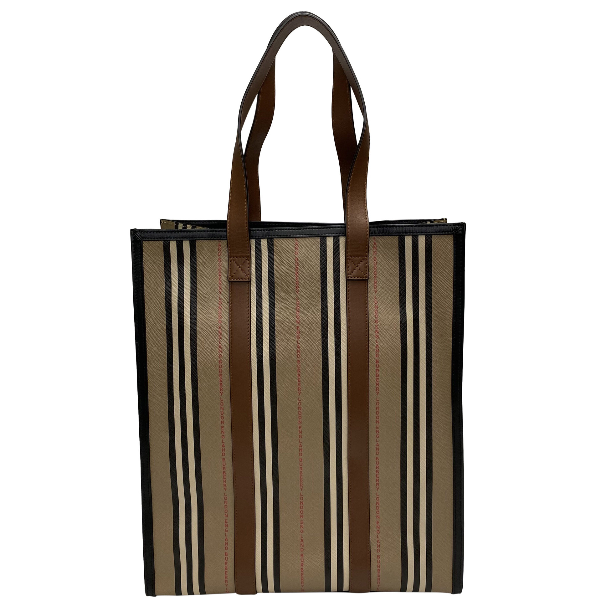 Bolsa Burberry Portrait Tote Icon Stripe