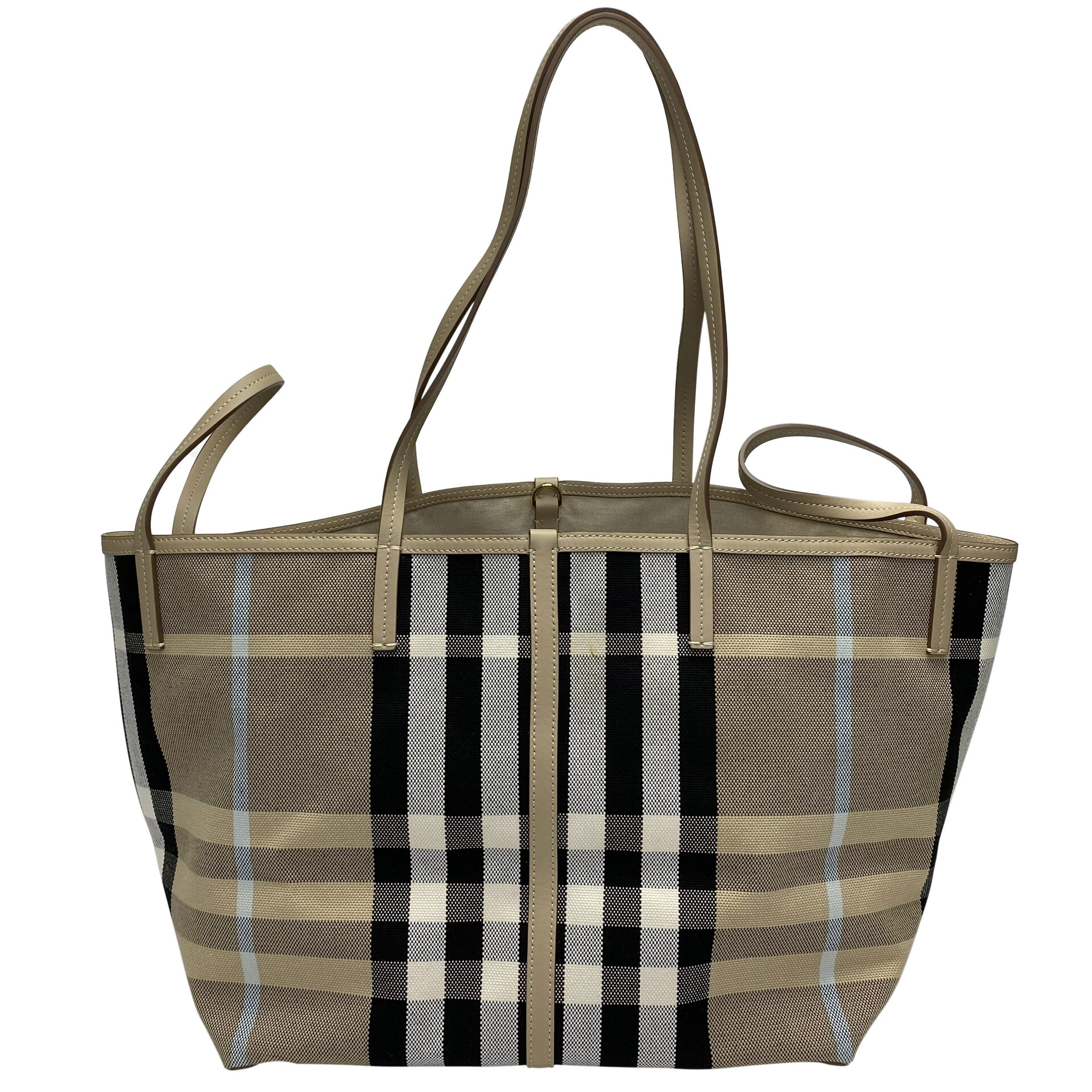 Bolsa Burberry Beach Tote Dusty Sand
