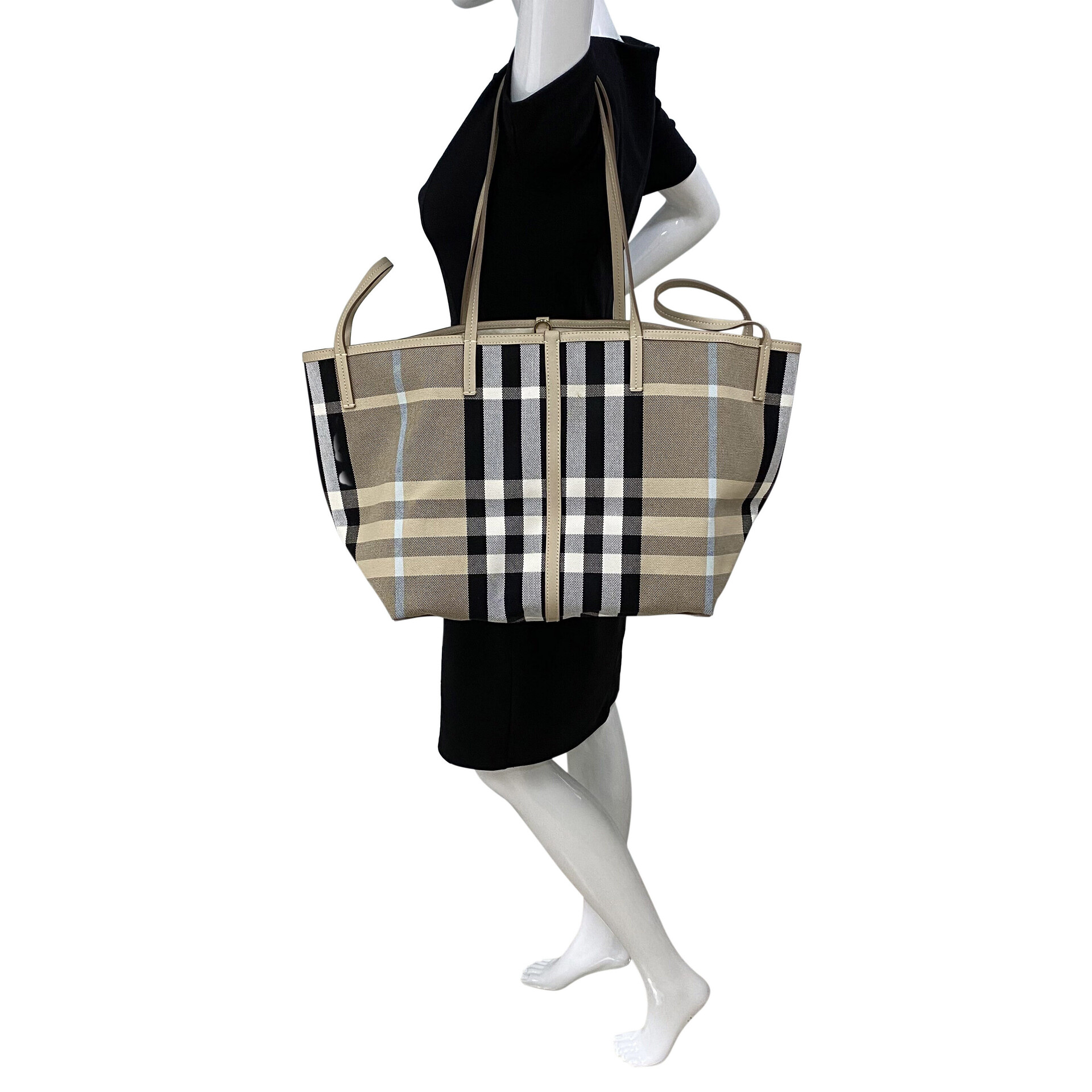 Bolsa Burberry Beach Tote Dusty Sand