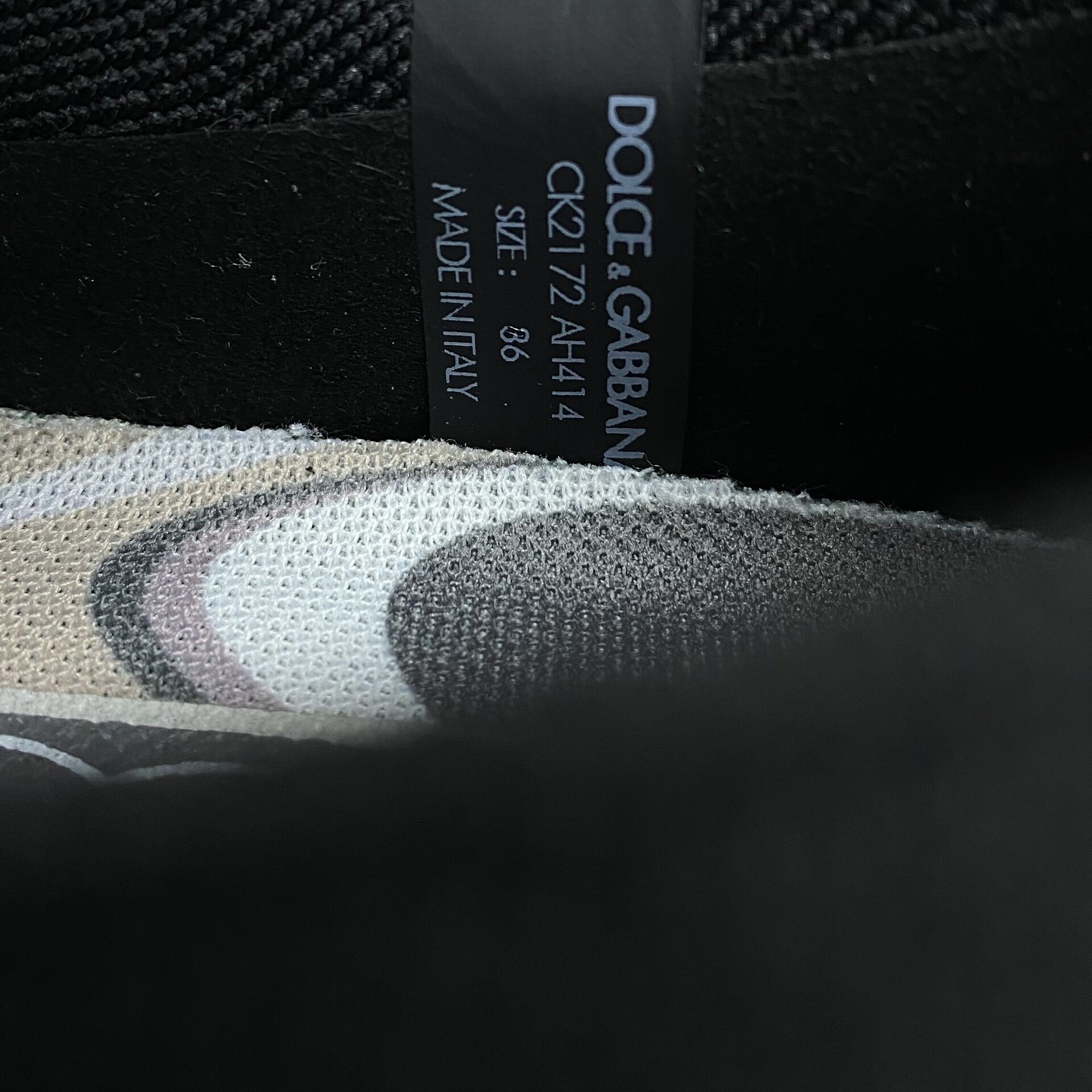 Tênis Dolce & Gabbana Fast com Mesh Bicolor
