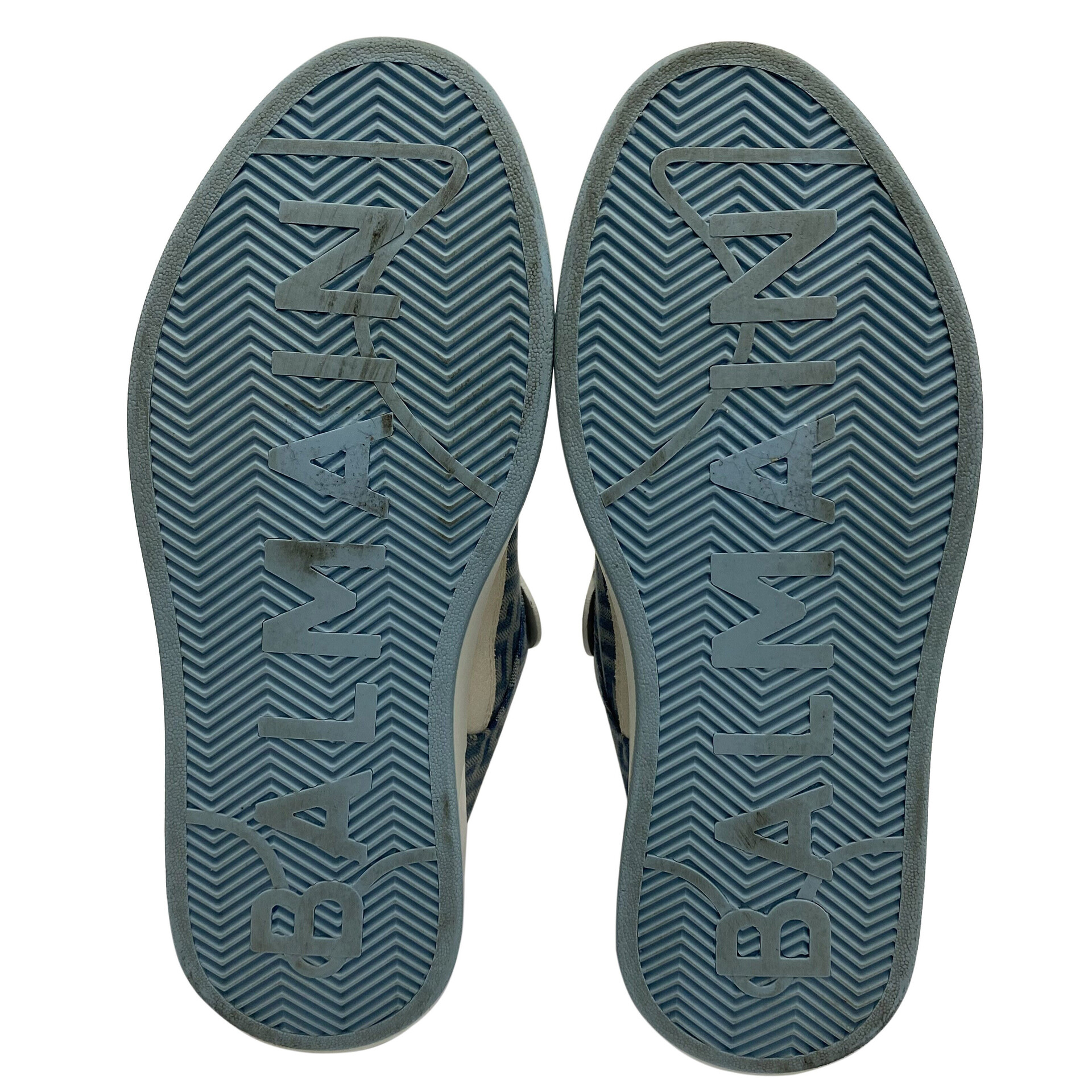 Tênis Balmain B Court Denim Monograma
