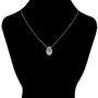 Colar Gota Esmeralda e Diamantes