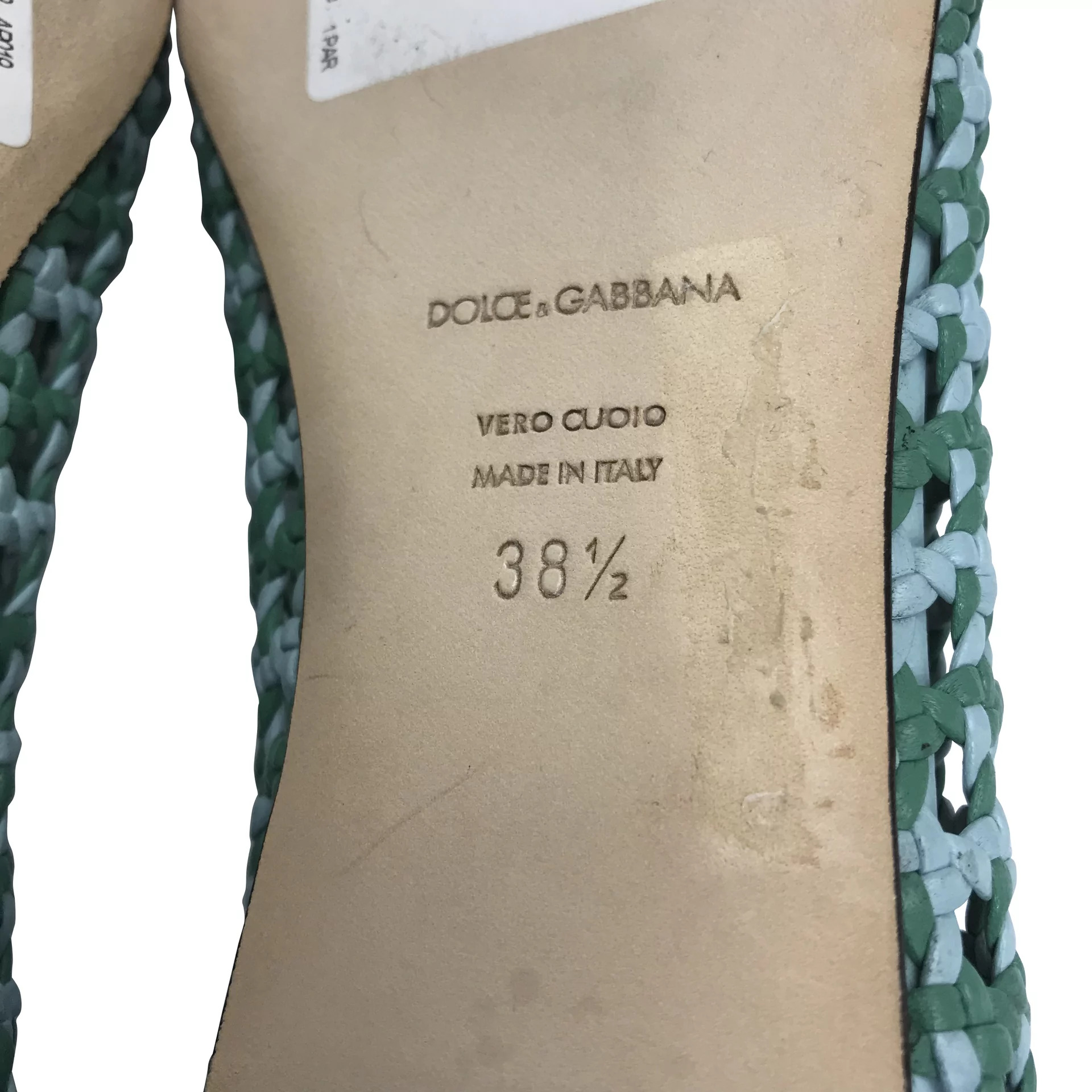Sapatilha Dolce & Gabbana Trançada Verde