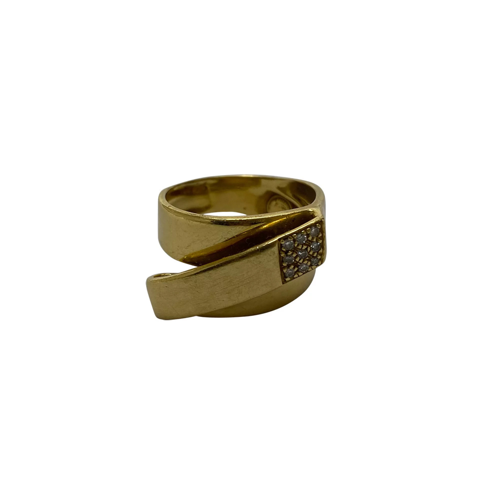 Anel Julio Okubo Ouro Amarelo e Diamantes