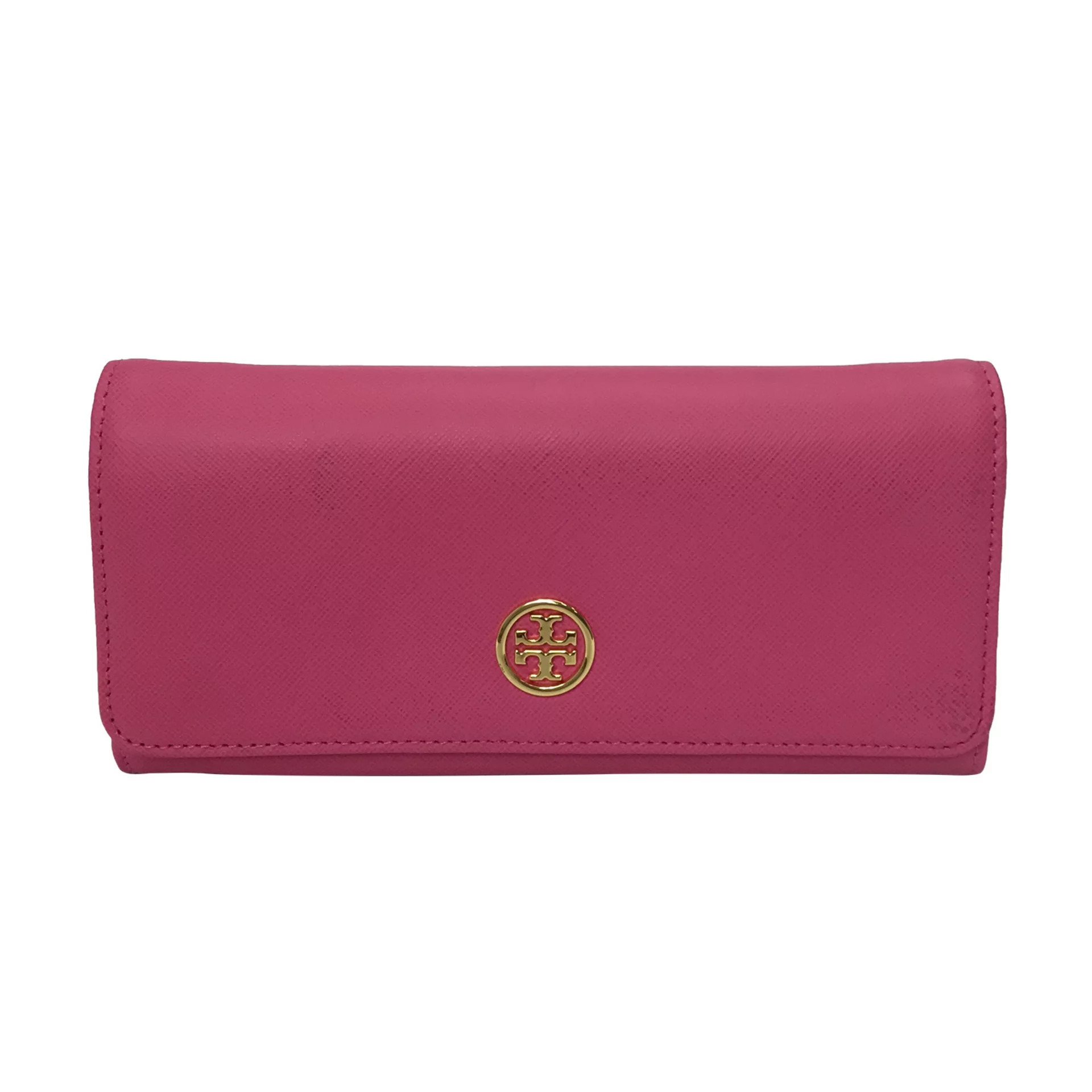 Carteira Tory Burch Couro Rosa Pink