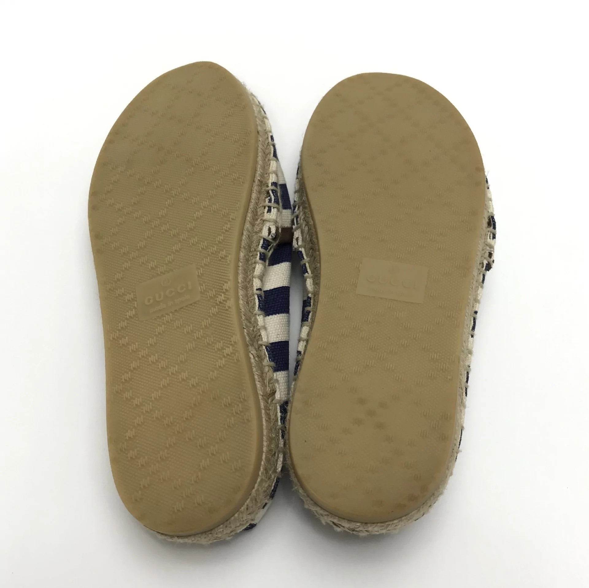 Espadrille Gucci Infantil Listrada Azul Branco