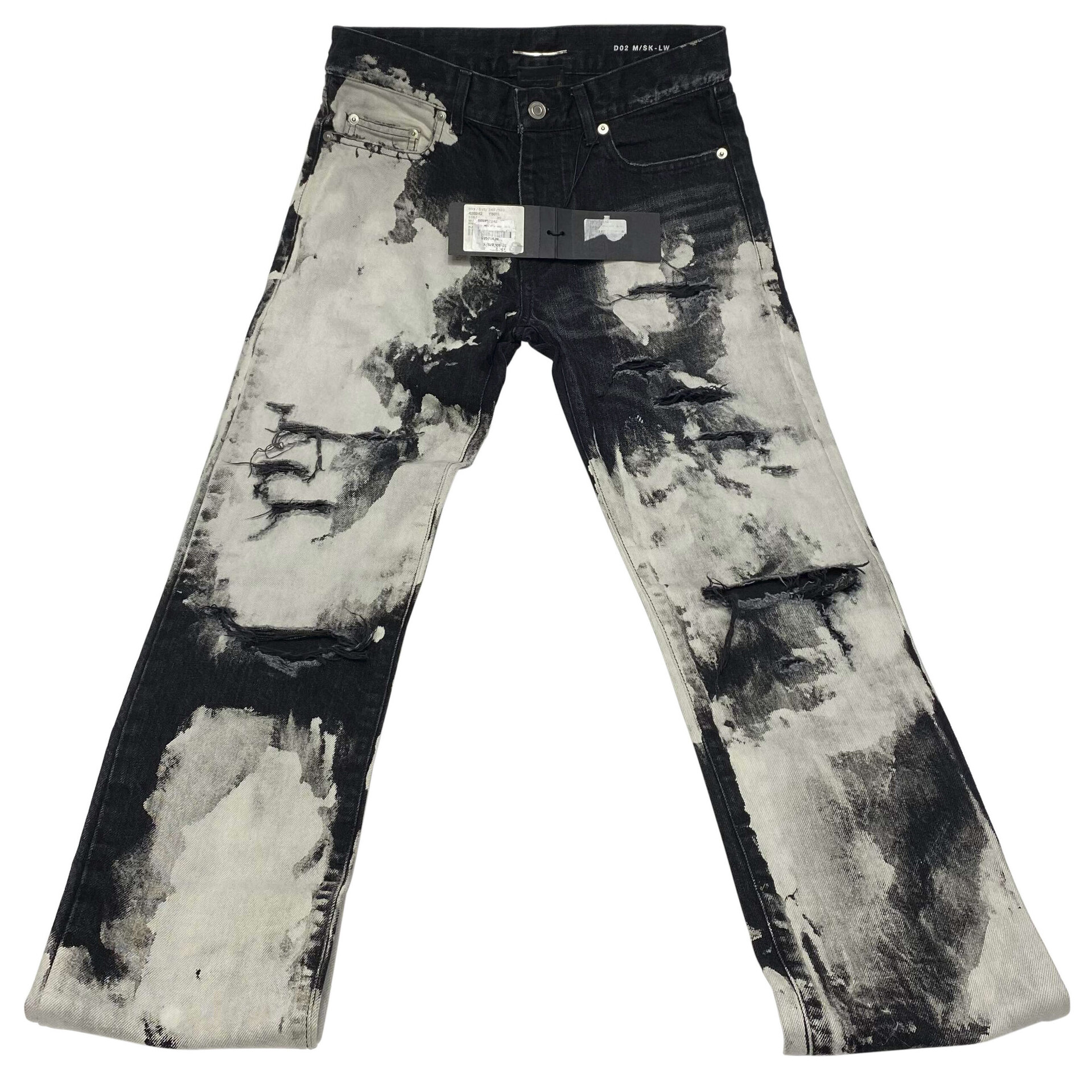 SAINT LAURENT 20AW ダメージ加工 ボタンフライ ジーンズ 29 メンズ