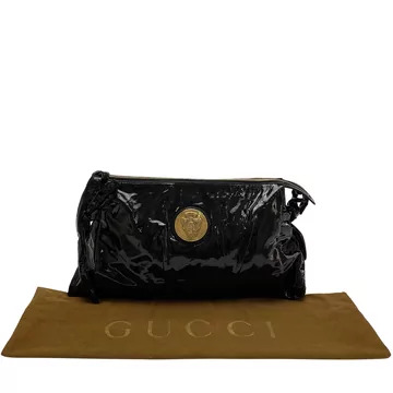 Bolsa Gucci Couro Verniz Preta