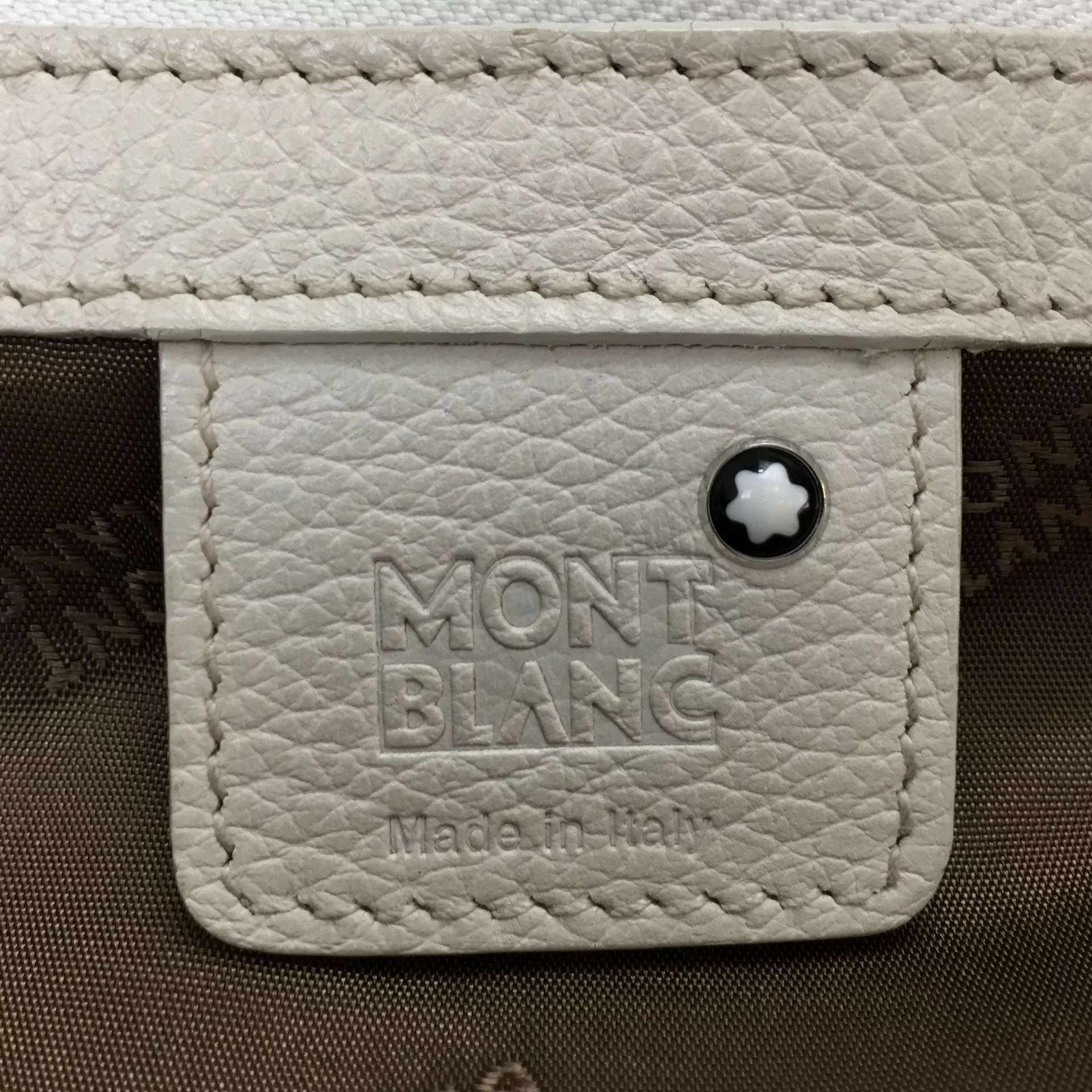 Bolsa Montblanc Couro Branco