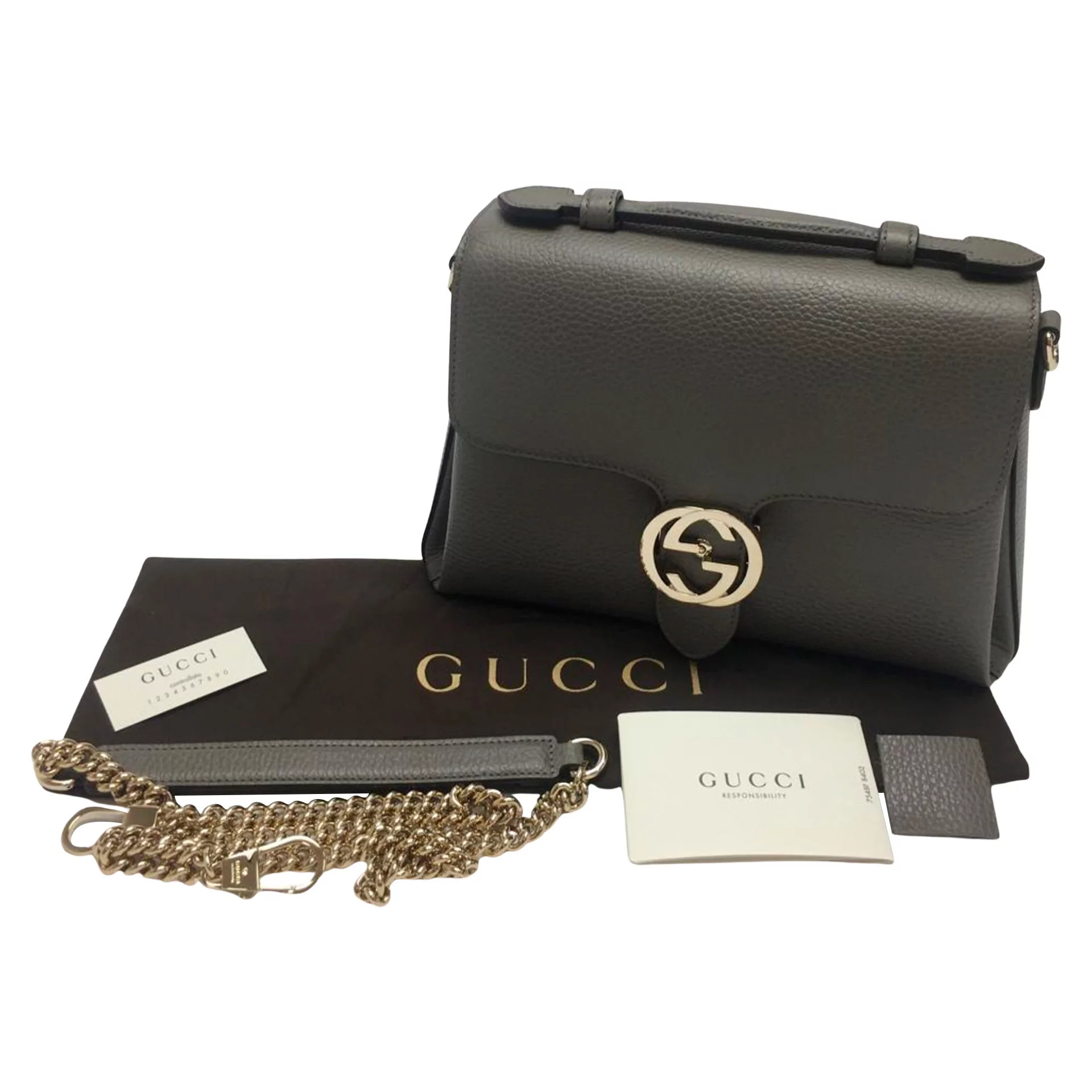 Bolsa Gucci Interlocking G Cinza