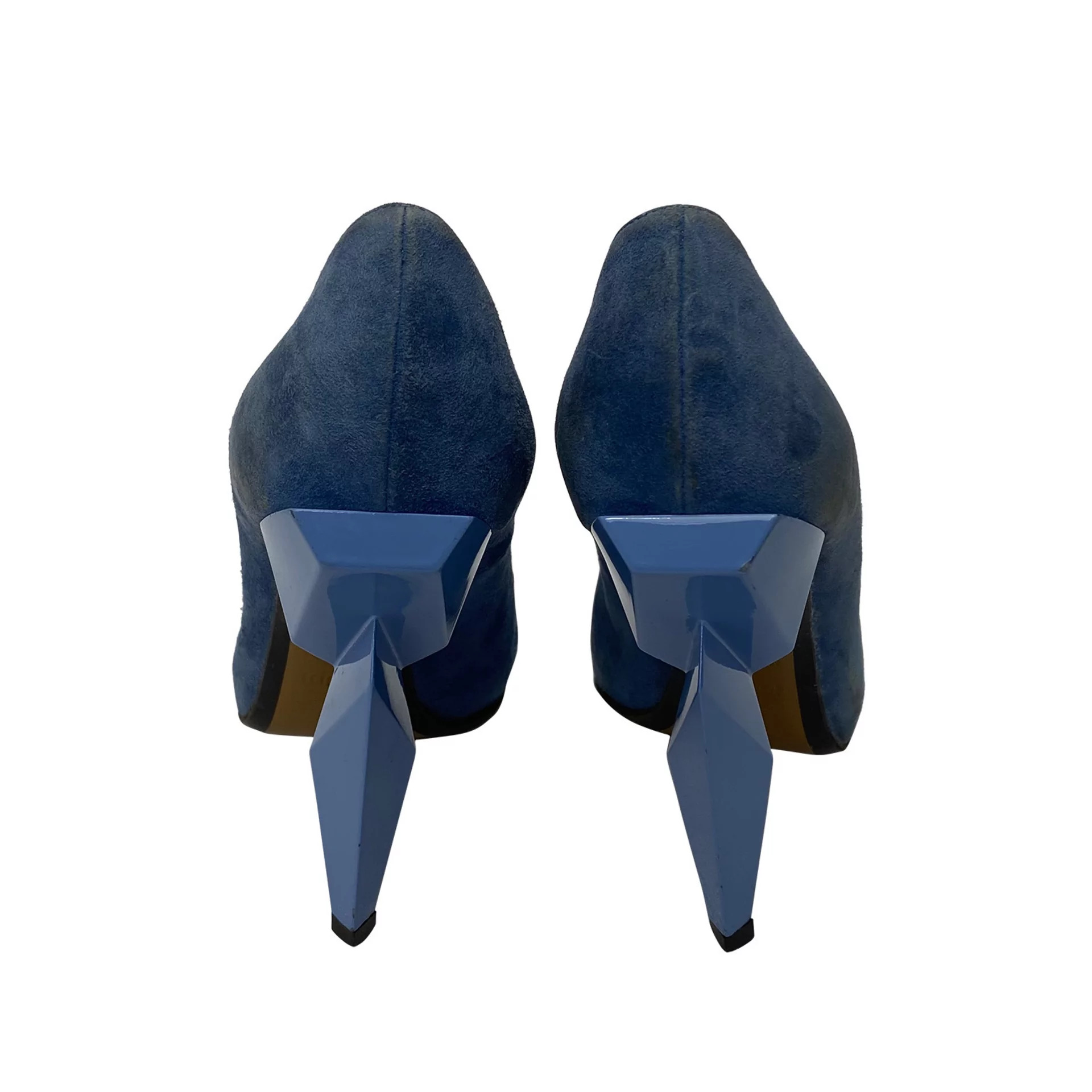 Scarpin Fendi Azul