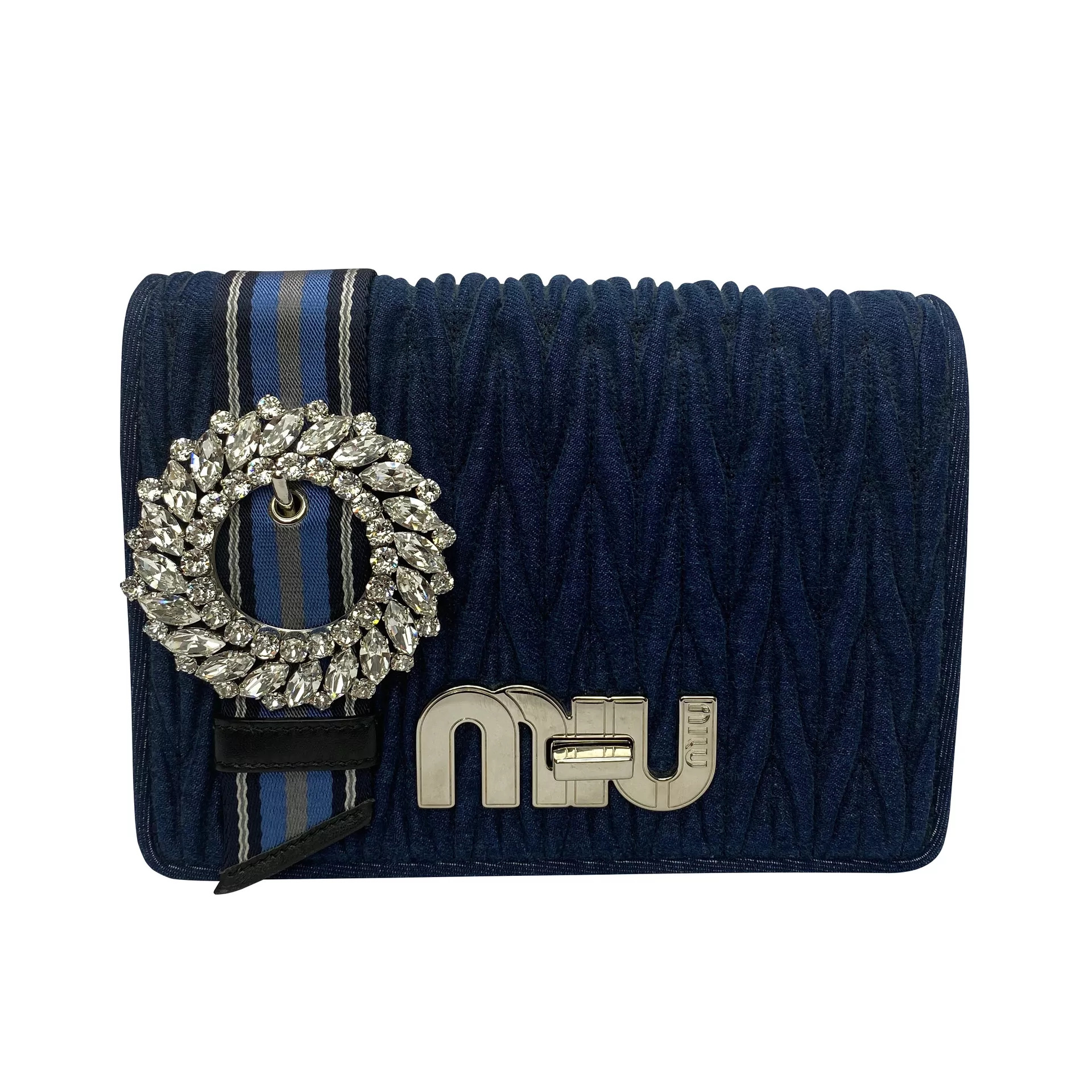 Bolsa Miu Miu 'Miu Crystal' Tiracolo Jeans