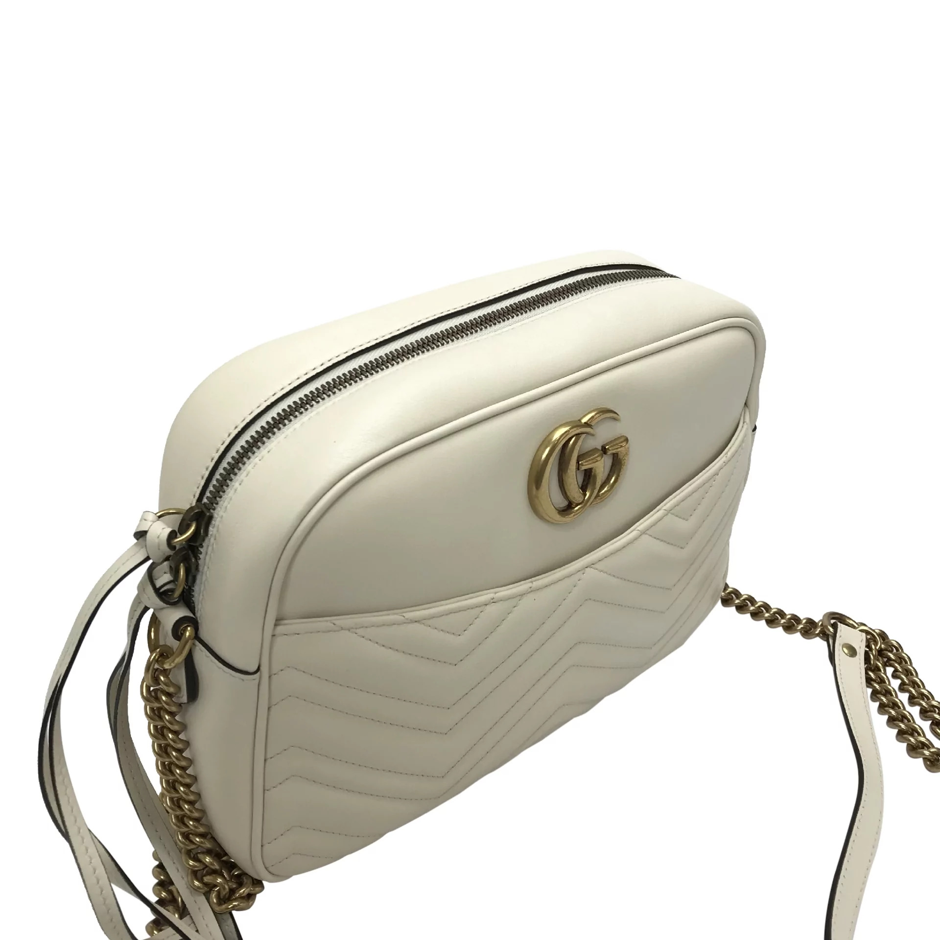 Bolsa Gucci 'GG Marmont' Grande Off White