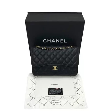Bolsa Chanel Double Flap Jumbo Preta