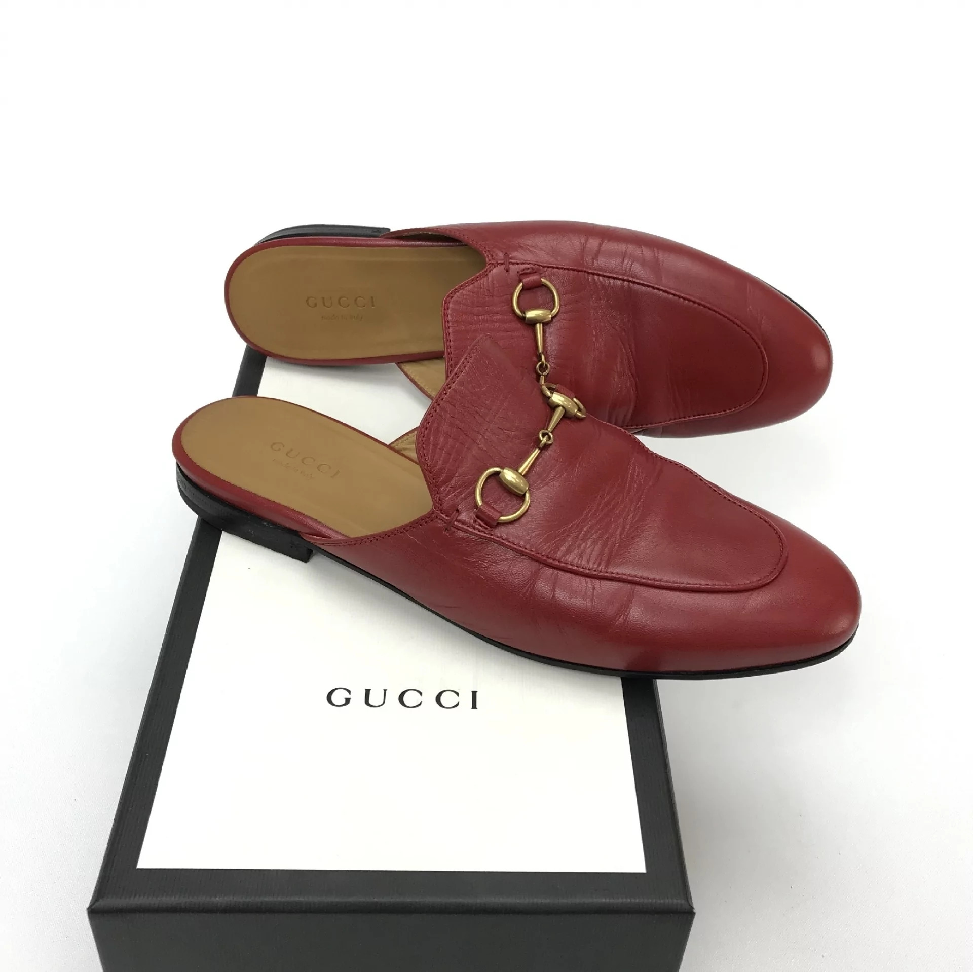 Slipper de Couro Gucci Princetown