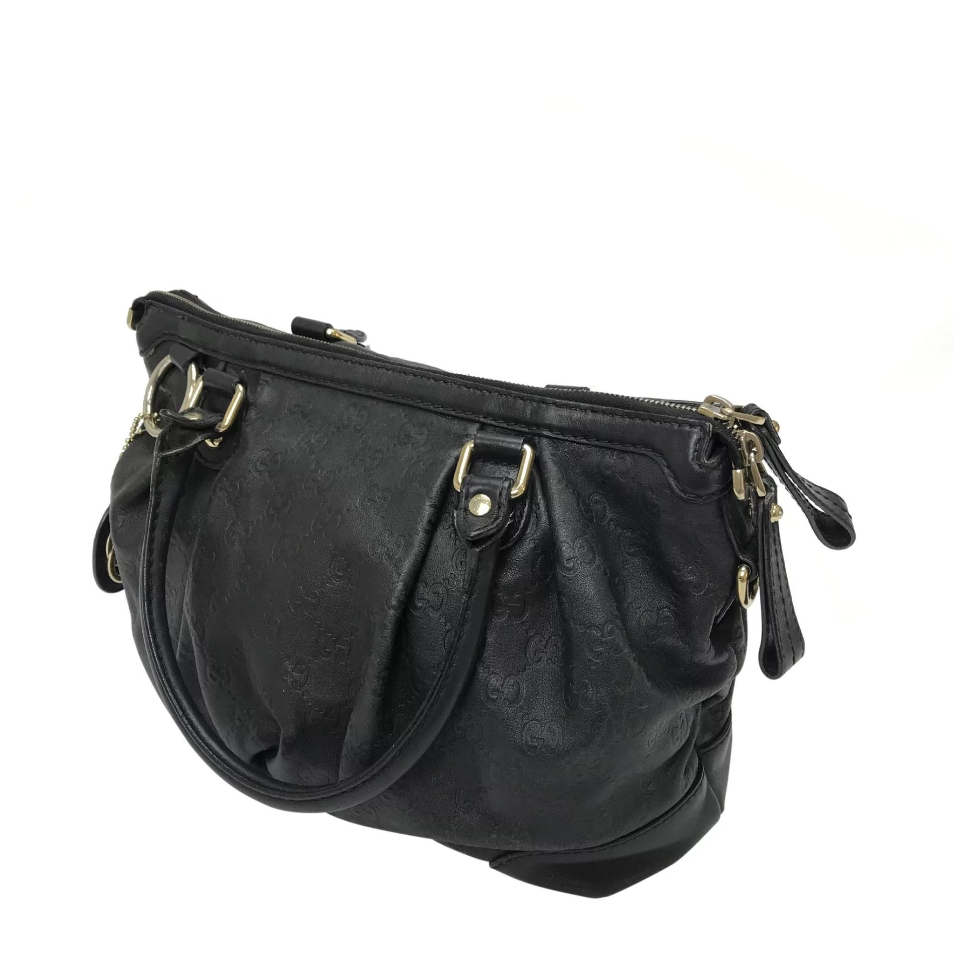 Bolsa Gucci Couro Preta 