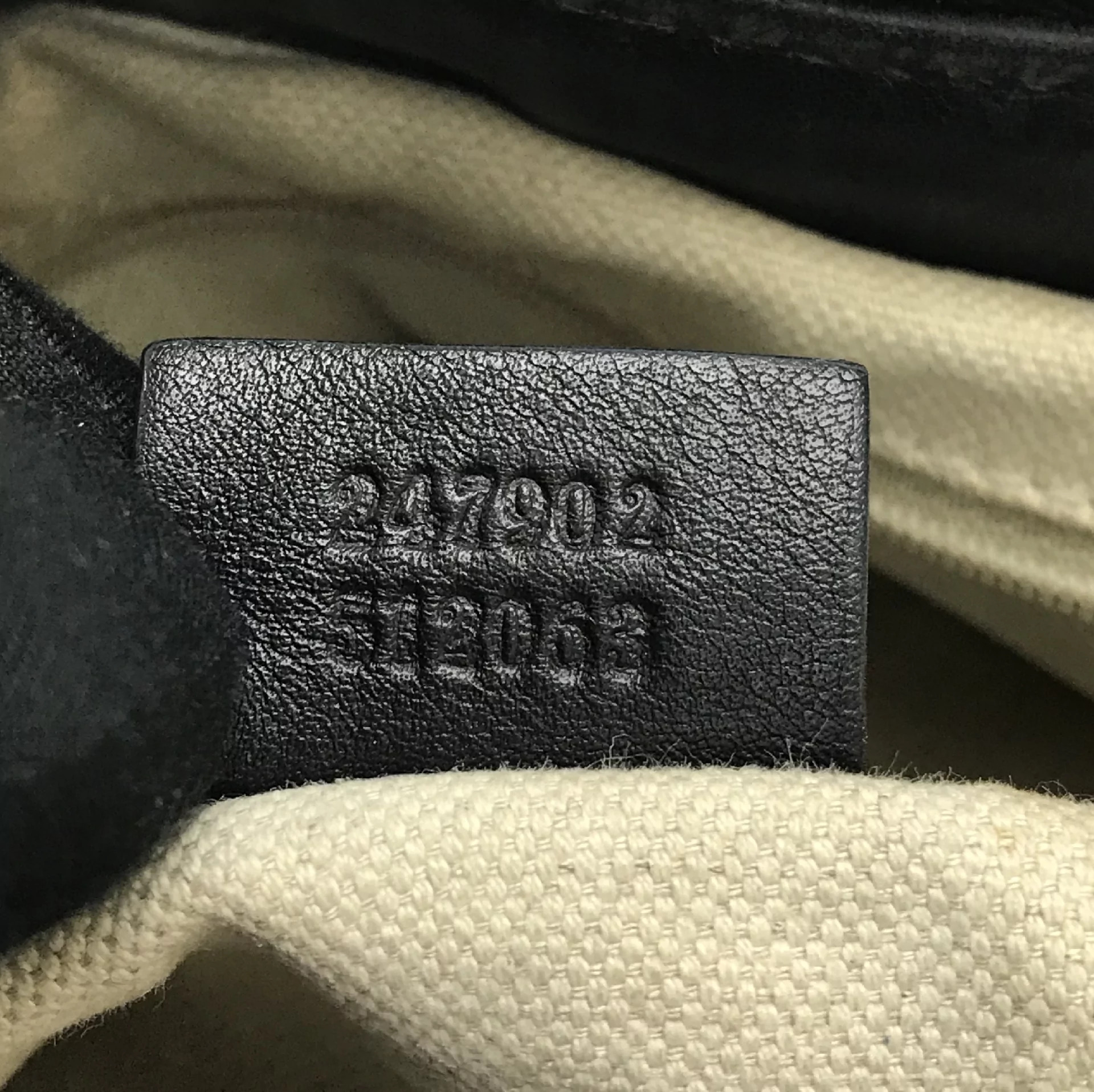 Bolsa Gucci Couro Preta 