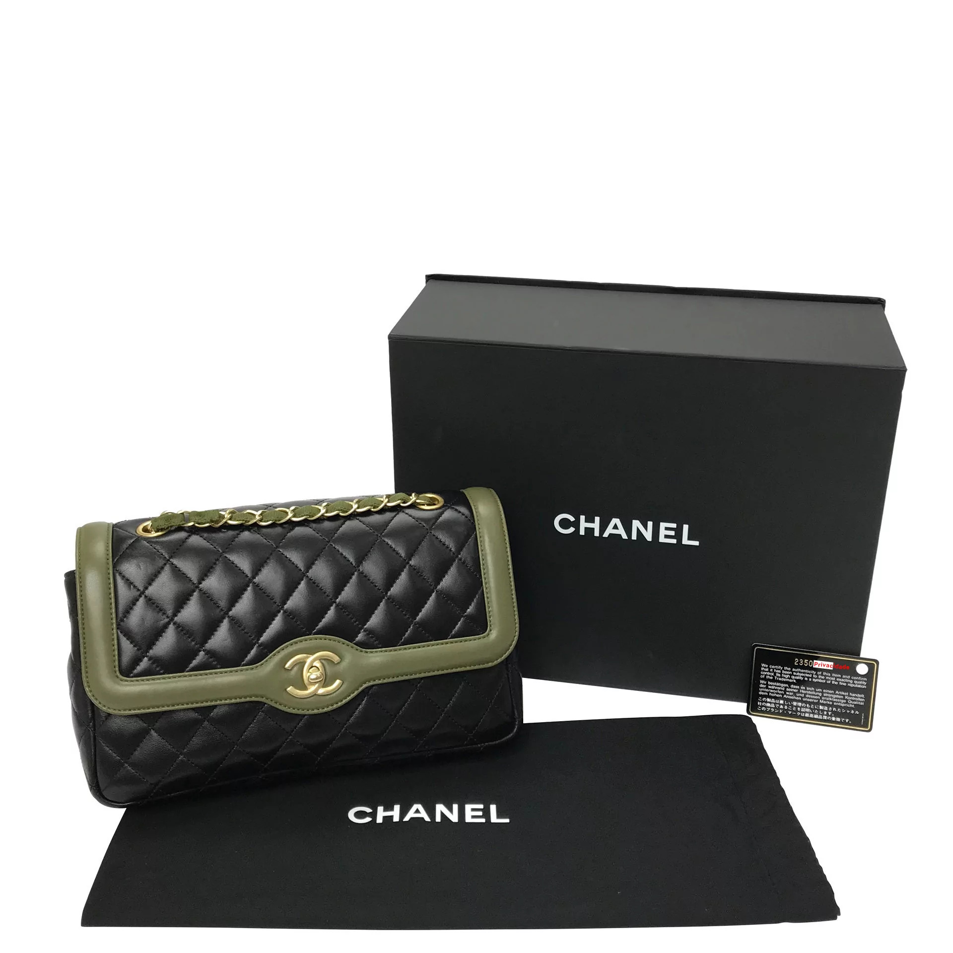 Bolsa Chanel Single Flap Bicolor
