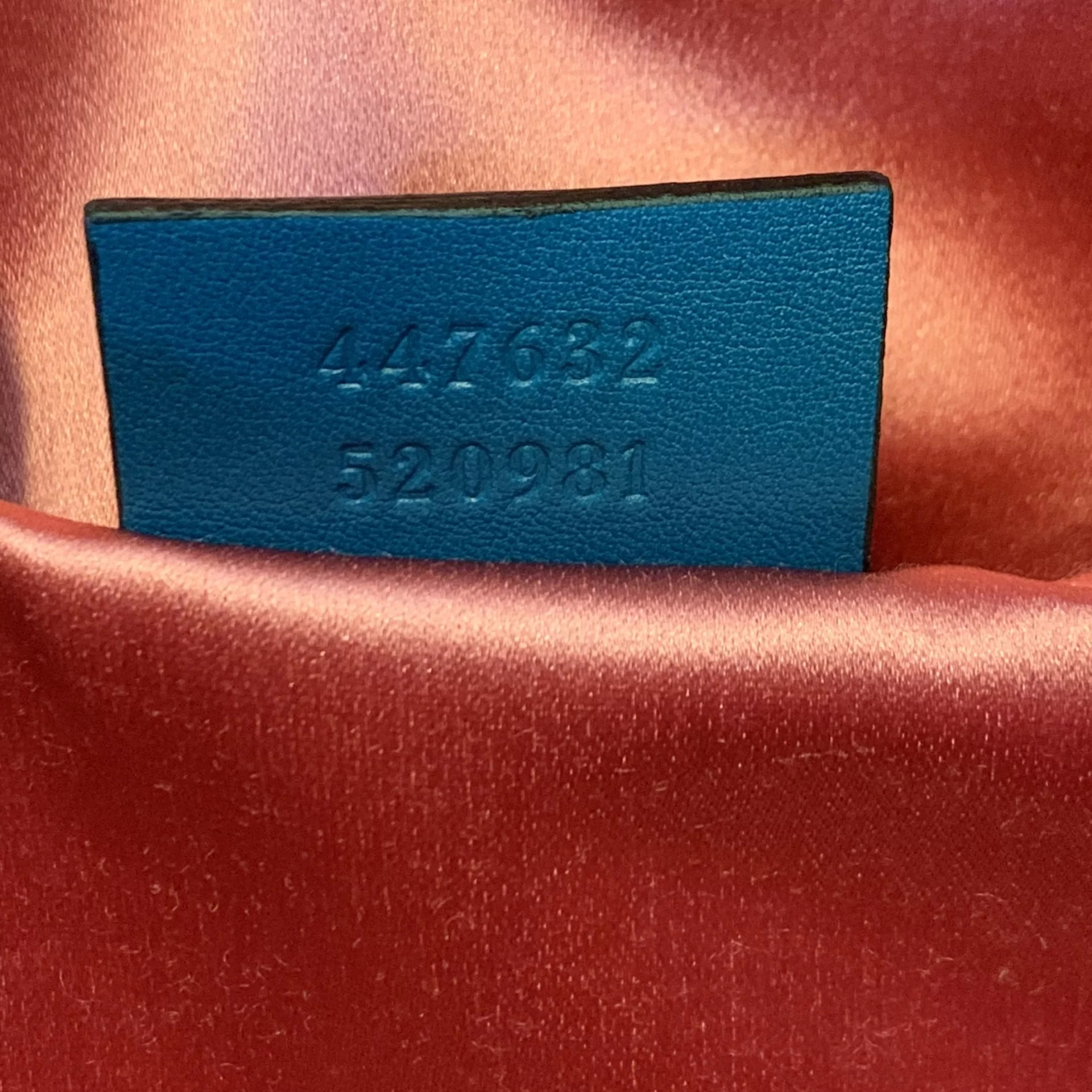 Bolsa Gucci GG Marmont Veludo Azul