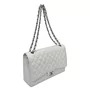 Bolsa Chanel Classic Flap Maxi Branca